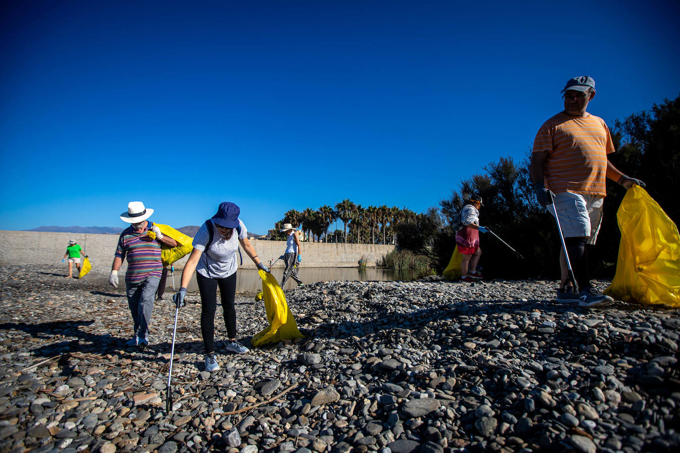 Las imágenes de la limpieza del Guadalfeo