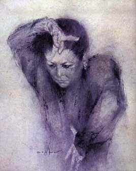 Mariquilla, retratada por el pintor granadino David Zaafra.