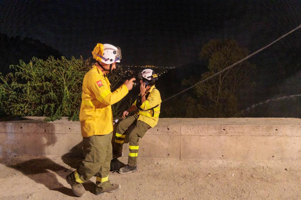 Las imágenes del incendio en el Sacromonte en Granada