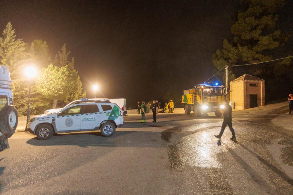 Las imágenes del incendio en el Sacromonte en Granada