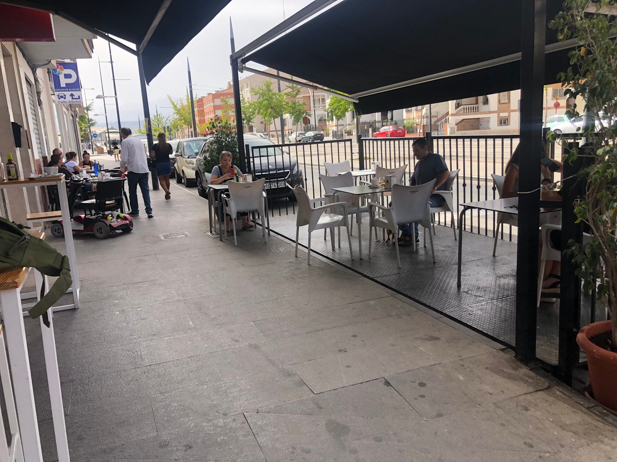 Imagen de la terraza en la que han ocurrido los hechos.