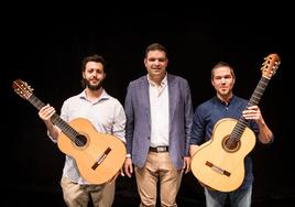 Francisco Jiménez, Vicente Coves, director del Festival, y Colin van Aelbrouck.