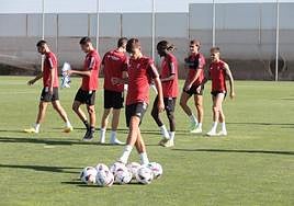 Gonzalo Villar, en el entrenamiento del viernes.