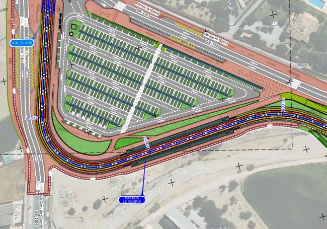 Proyecto de aparcamiento disuasorio en la extensión sur del metro. I