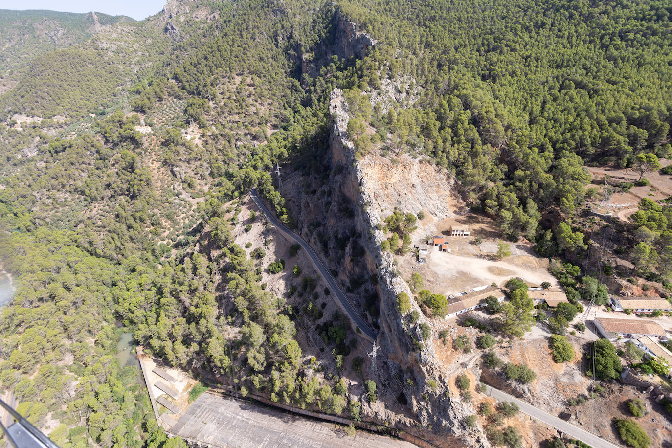 Granada, vista desde el helicóptero de la Guardia Civil