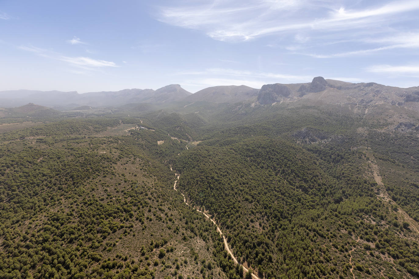 Granada, vista desde el helicóptero de la Guardia Civil