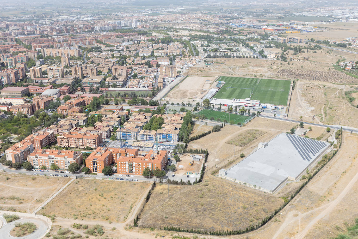 Granada, vista desde el helicóptero de la Guardia Civil