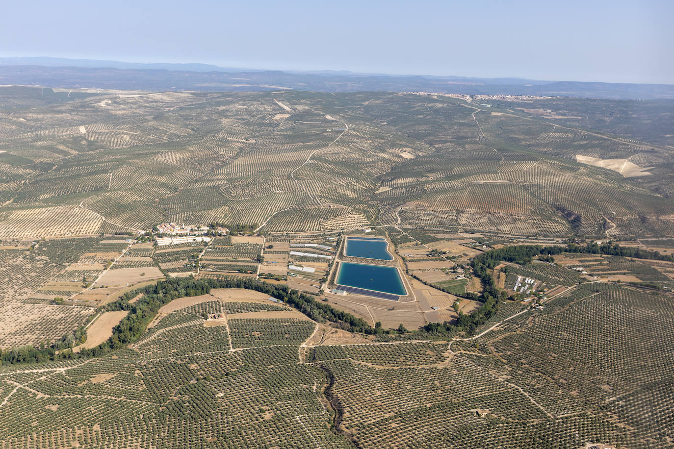 Granada, vista desde el helicóptero de la Guardia Civil