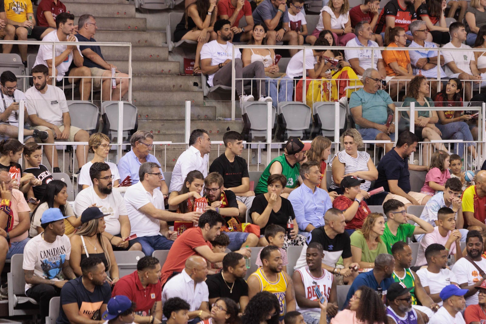 Encuéntrate en la grada del Palacio durante el España-República Dominicana