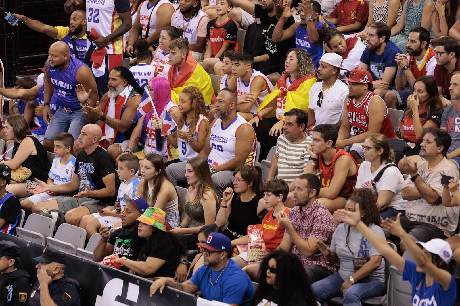 Encuéntrate en la grada del Palacio durante el España-República Dominicana