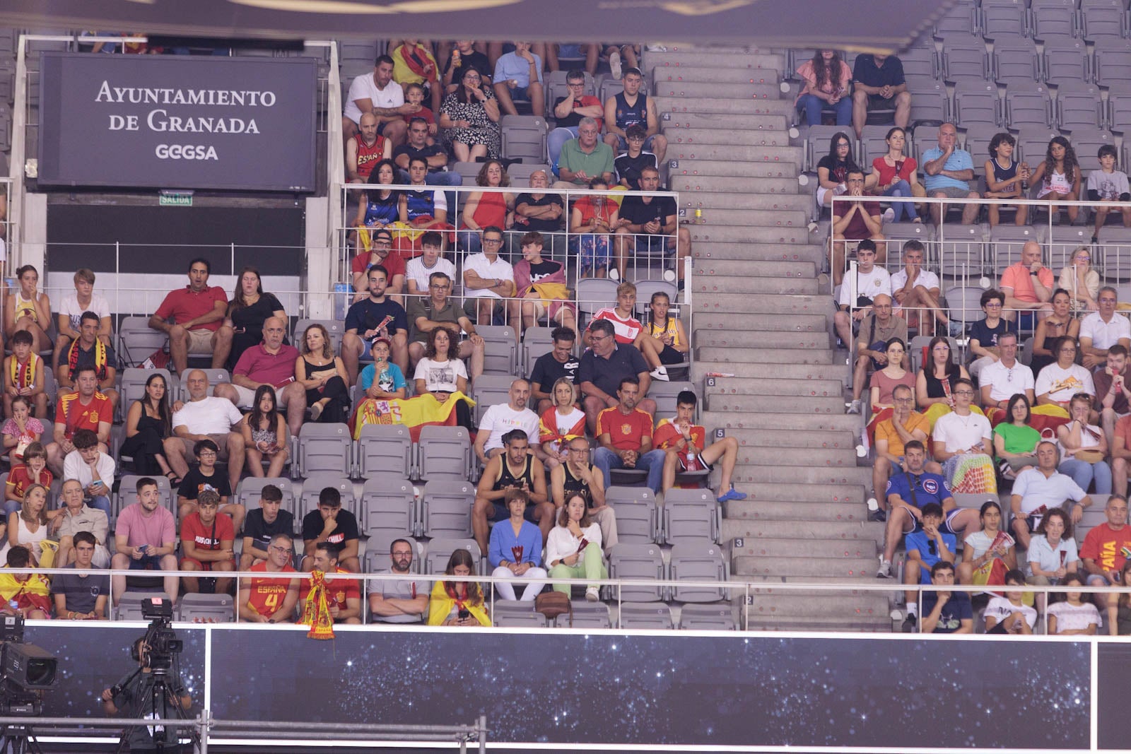 Encuéntrate en la grada del Palacio durante el España-República Dominicana