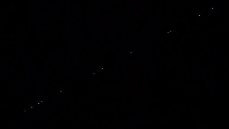 Detectados los satélites de Elon Musk desde Andalucía.