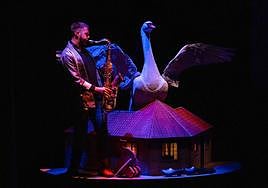 Una imagen del montaje.