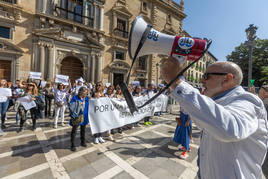 Una de las concentraciones celebradas antes del verano en Granada, donde el colectivo está integrado por más de mil trabajadores.