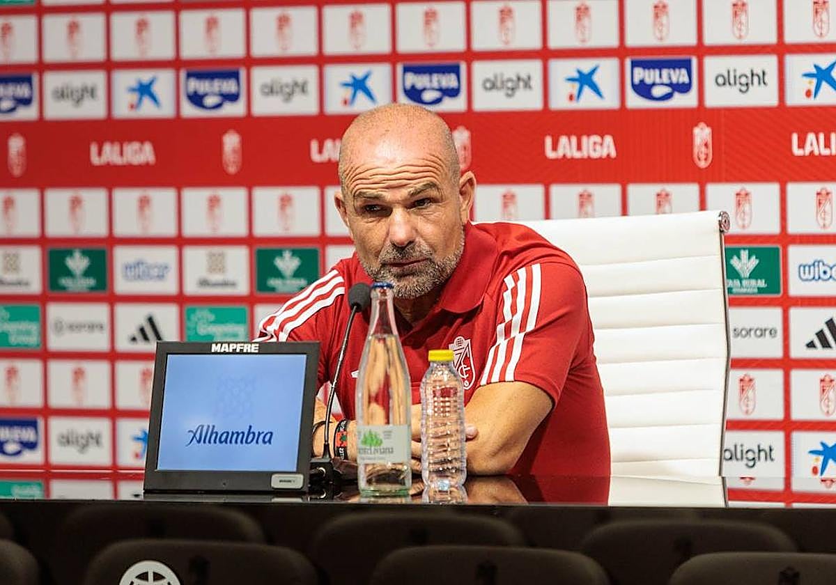 Paco López, en sala de prensa.