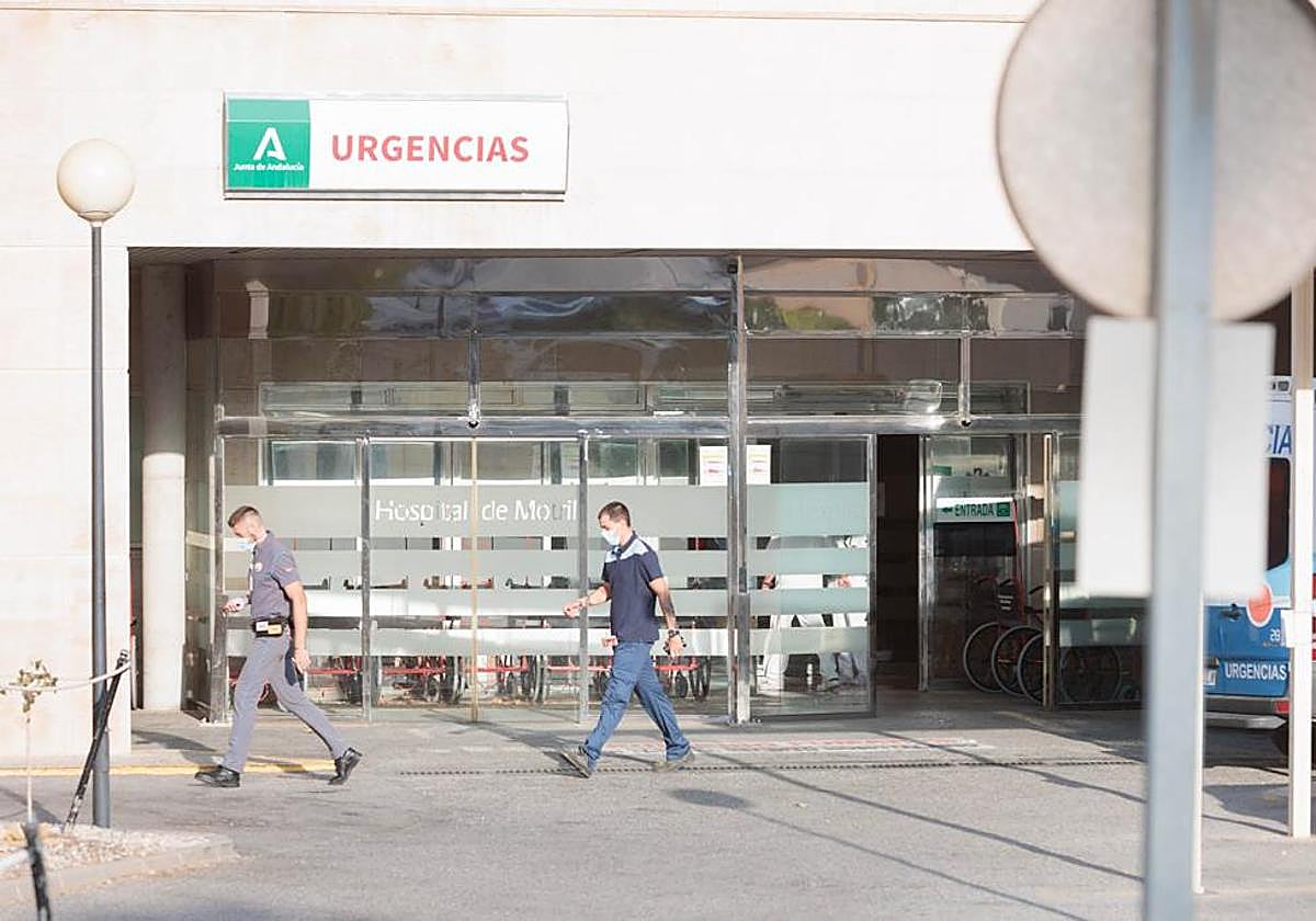 Servicio de Urgencias del Hospital Santa Ana de Motril este miércoles tras el ingreso de la madre de Rubiales
