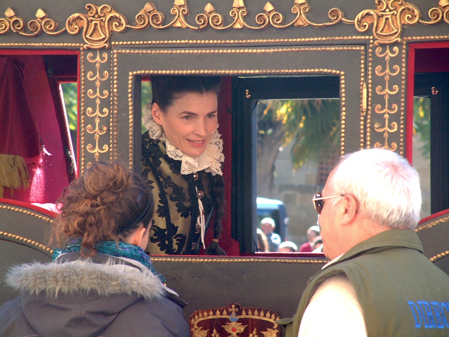 Julia Ormond en Úbeda rodando 'La conjura de El Escorial'.