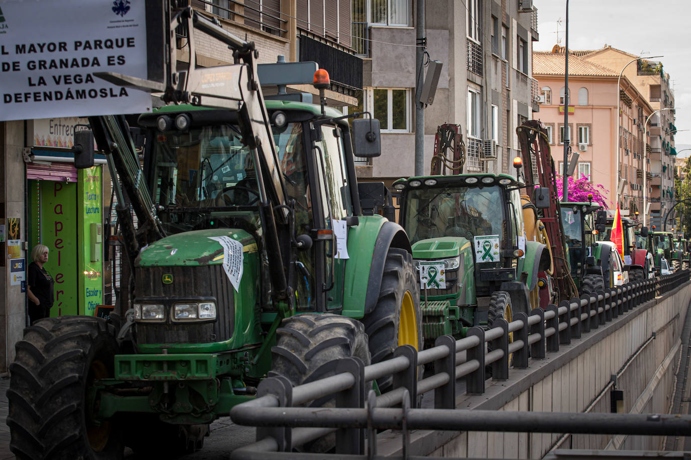 La última tractorada protagonizada por los agricultores en Granada.