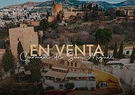 El Carmen de San Miguel con la Alhambra de fondo.