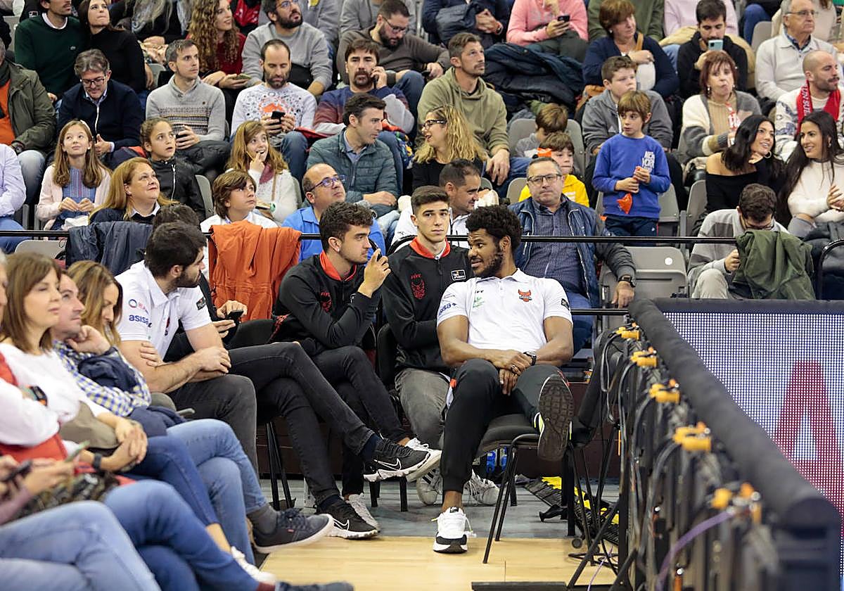 Cristiano Felicio, en el Palacio cuando estuvo lesionado.