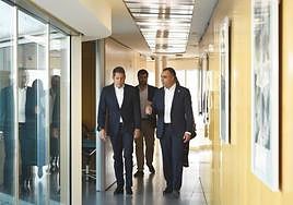 El presidente de la Diputación recibe en la sede provincial al presidente de la Cámara de Comercio y de la CGE.