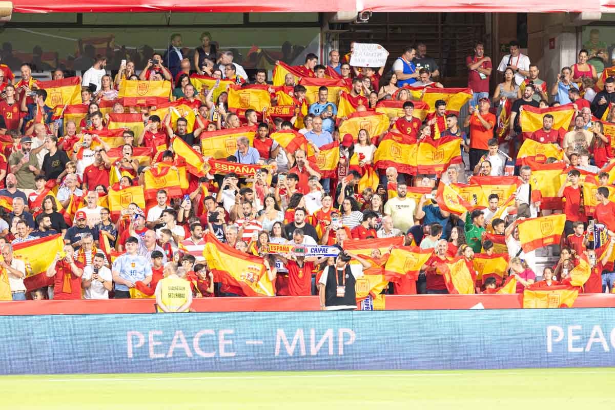 Búscate en la grada de Los Cármenes en el partido de &#039;la Roja&#039;