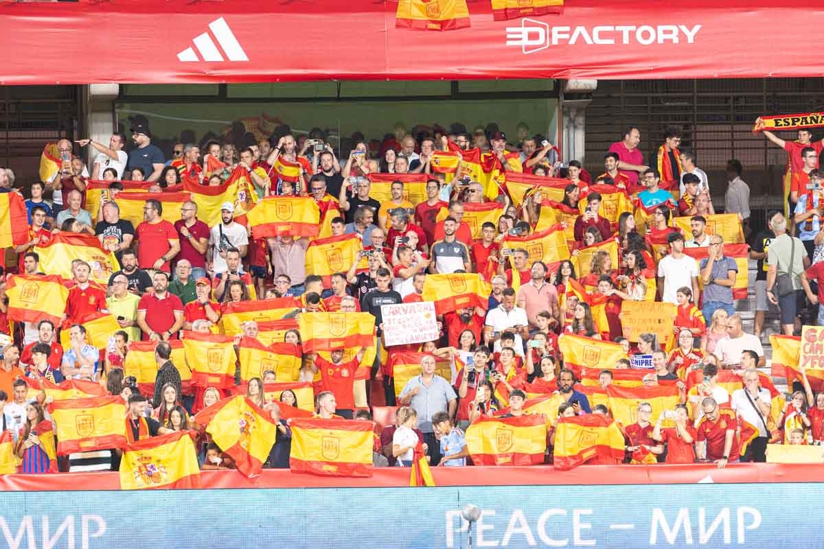 Búscate en la grada de Los Cármenes en el partido de &#039;la Roja&#039;