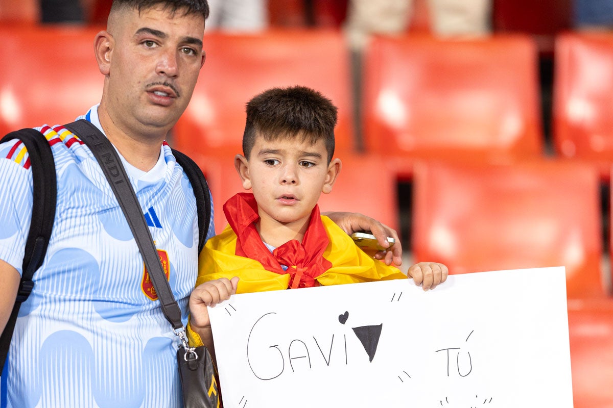 Búscate en la grada de Los Cármenes en el partido de &#039;la Roja&#039;