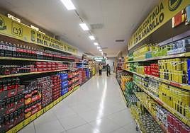 Lineales de supermercado, en una imagen de archivo.