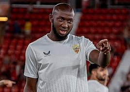 Ibrahima Koné ha llegado para liderar el ataque del equipo almeriense.