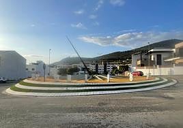 La rotonda tras su arreglo.