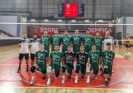 Equipo de Unicaja Costa de Almería en su primer partido oficial de la 2023/24.