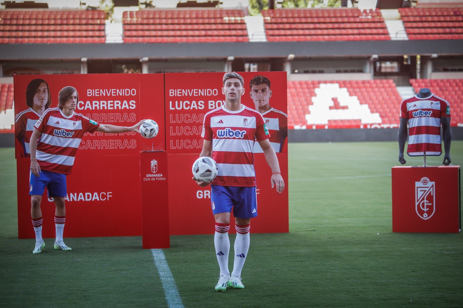 La presentación de Lucas Boyé y Álvaro Fernández, en imágenes