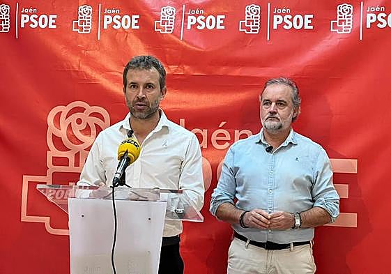 Julio Millán y Francisco Lechuga, este jueves.