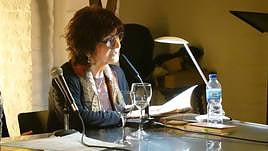 Ángeles Mora en la lectura poética de la Casa de los Tiros.