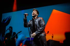 Imagen del concierto de Pablo Alborán la noche del viernes en la plaza de toros de Granada