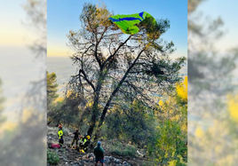 Rescate del parapentista