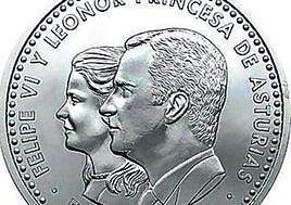 La princesa compartió el anverso con su padre en una moneda emitida en 2018