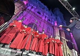 El concierto se celebró en la plaza de Santa María.