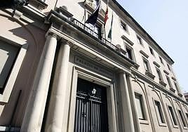 Fachada del Palacio de Justicia donde está la Audiencia provincial.