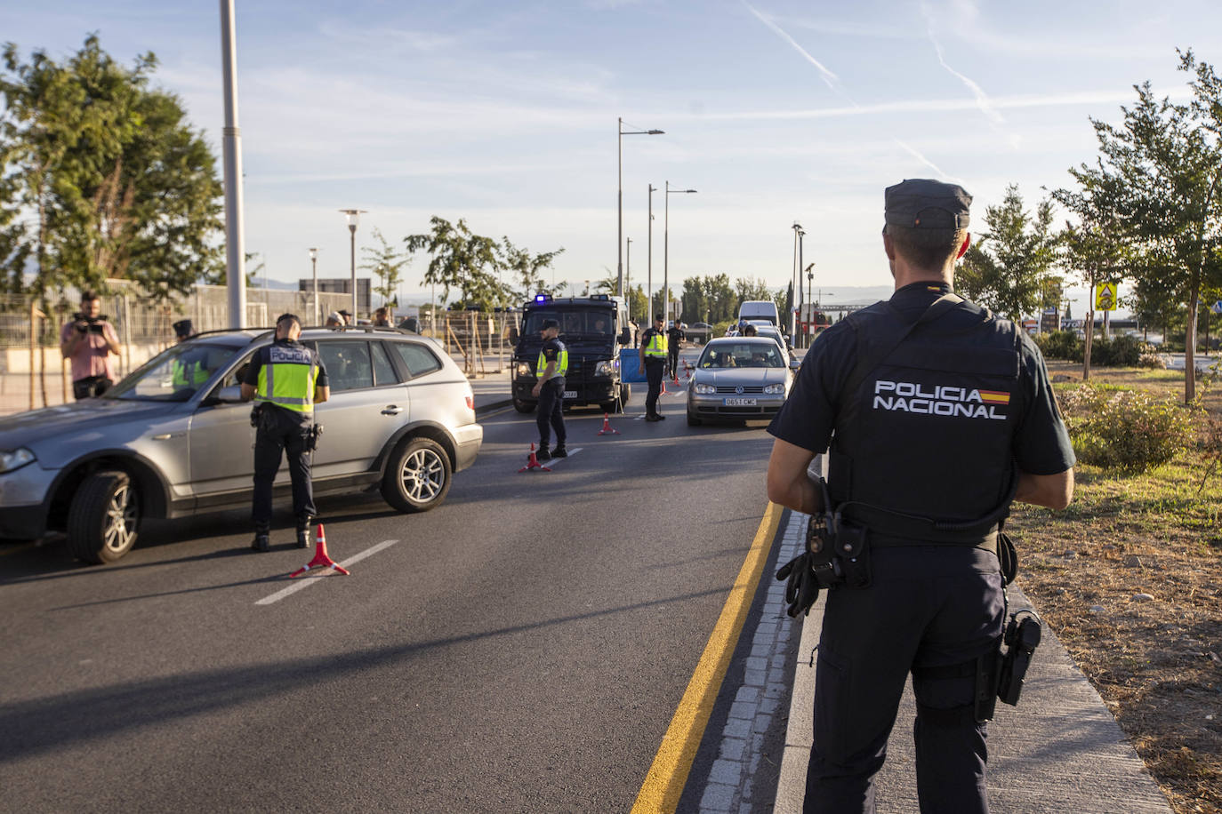 Las imágenes de los controles en los accesos a Granada por la cumbre europea