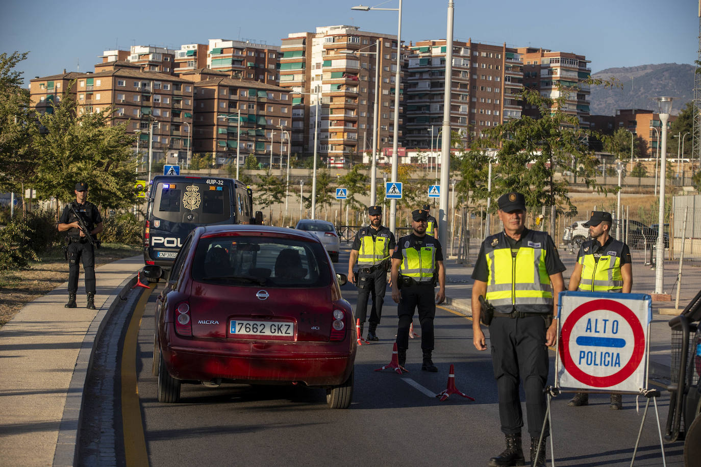 Las imágenes de los controles en los accesos a Granada por la cumbre europea