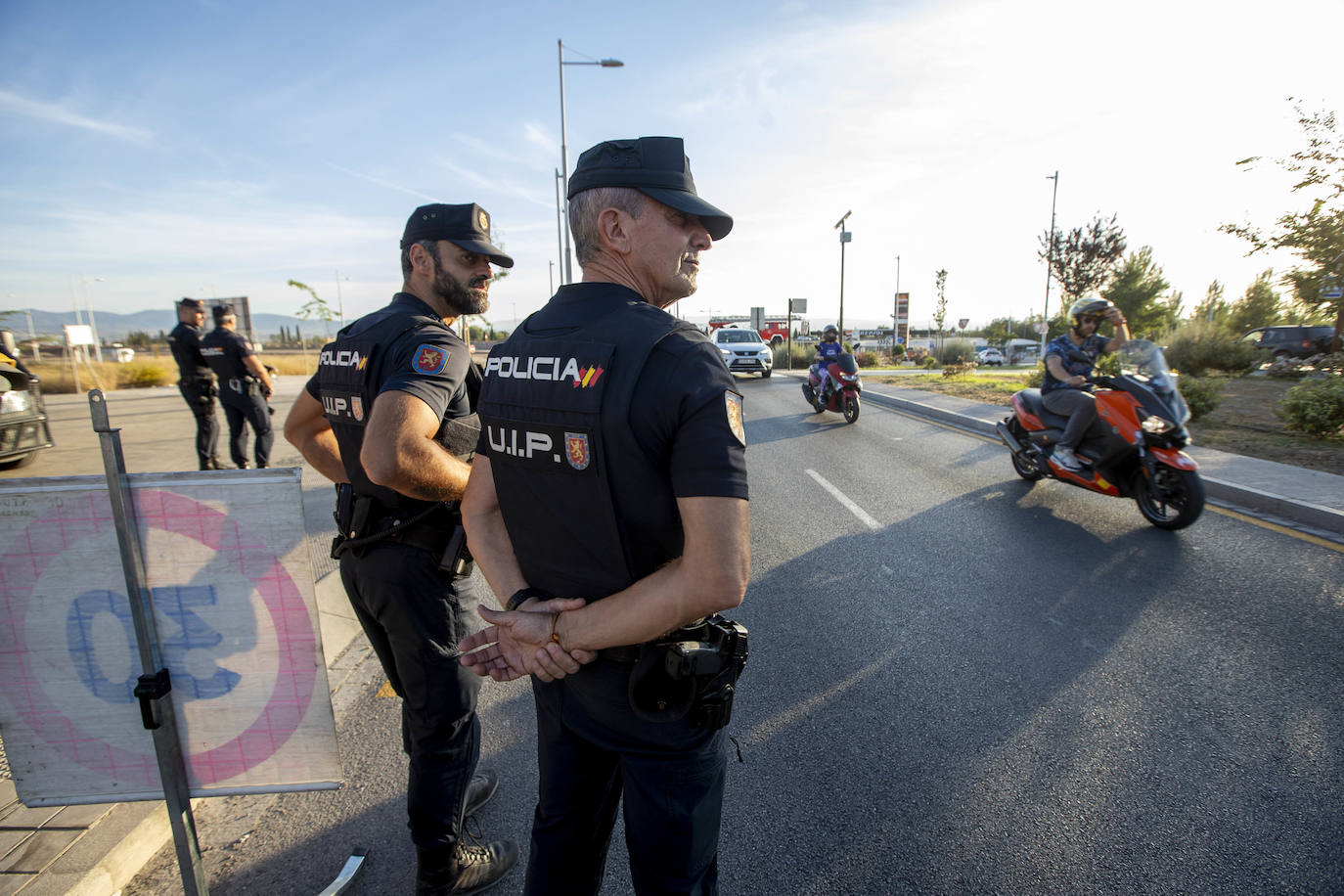 Las imágenes de los controles en los accesos a Granada por la cumbre europea