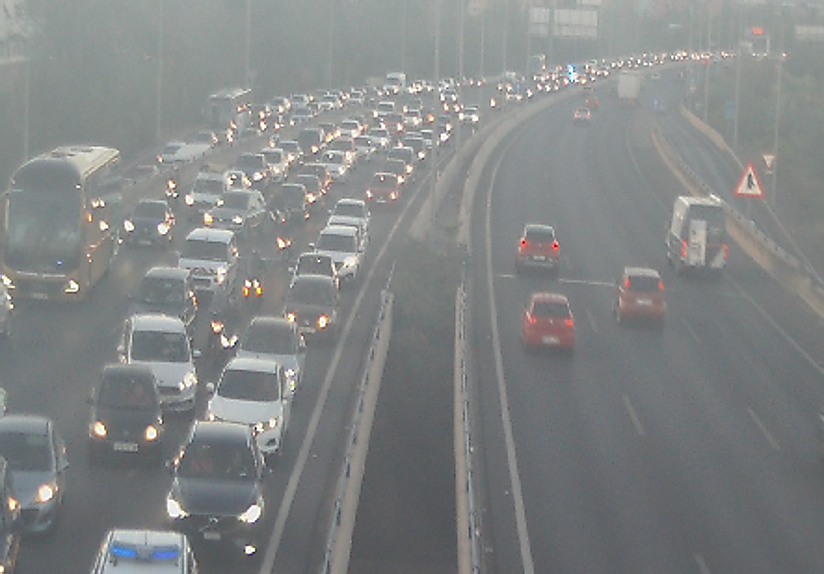 Colapso en la GR-30 por el accidente