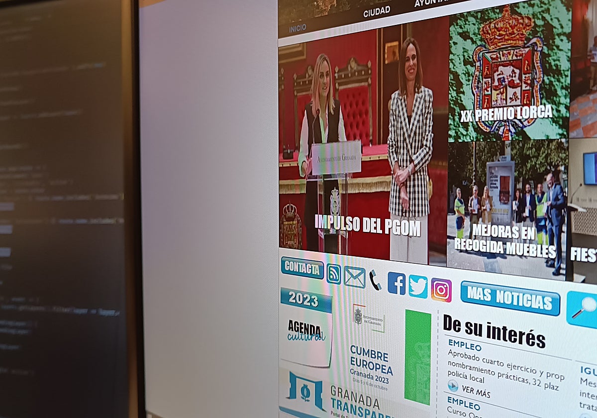 La web del Ayuntamiento, operativa a media tarde.