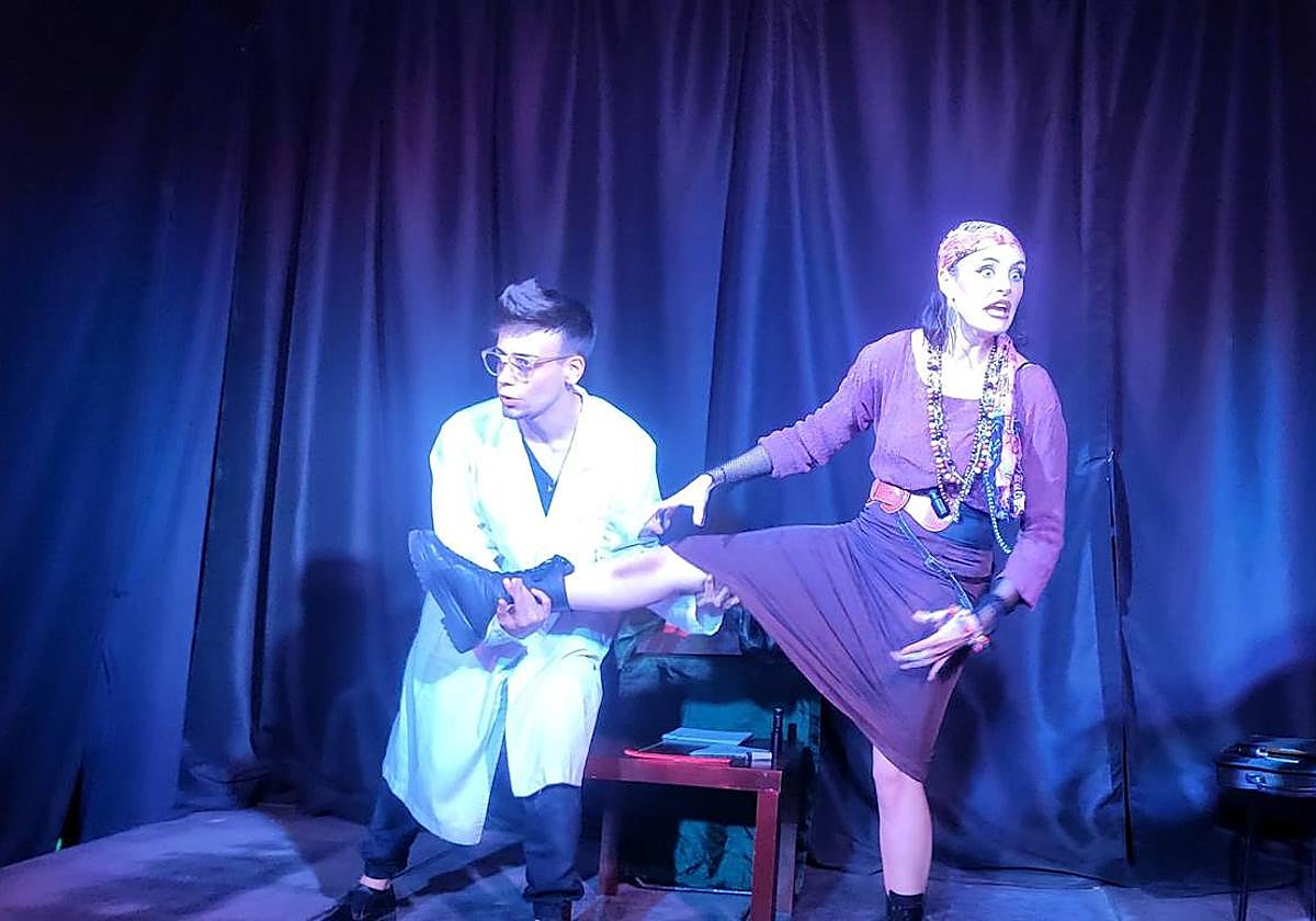 Una escena de 'La moñeka', de la compañía madrileña Caliope 20.