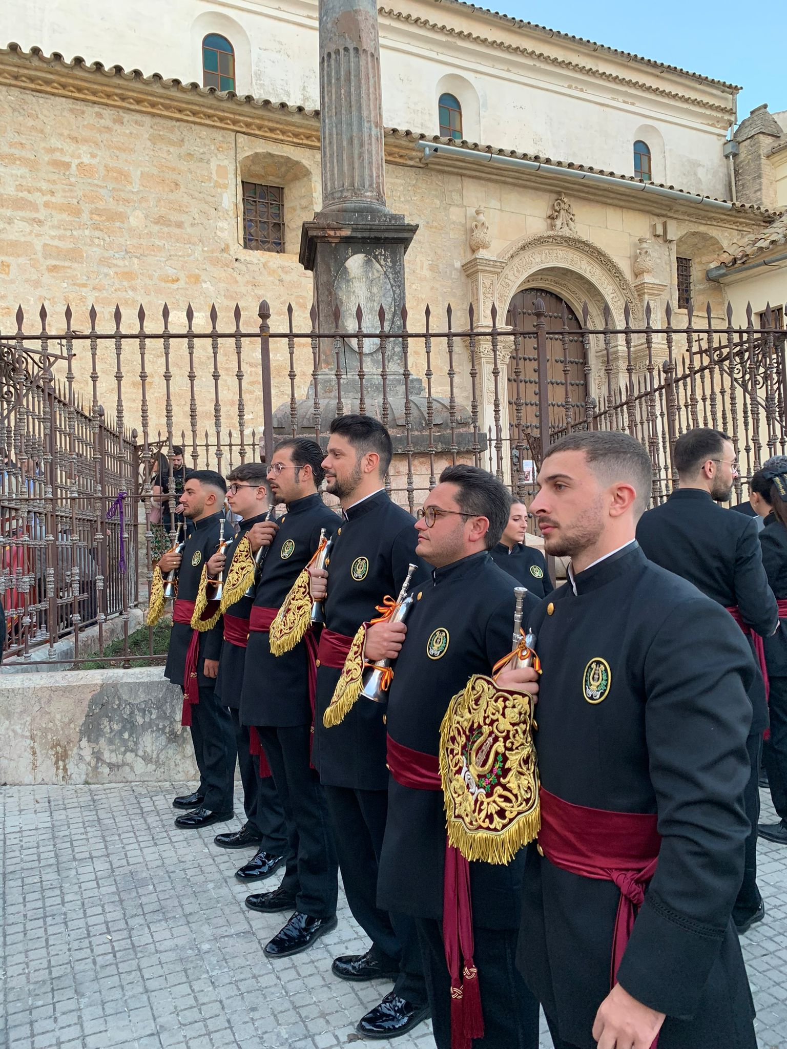 Algunos de los integrantes de la banda de Aguilar de la Frontera.