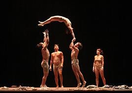 Una de las acrobacias que se pudo ver en 'Desprovisto'.