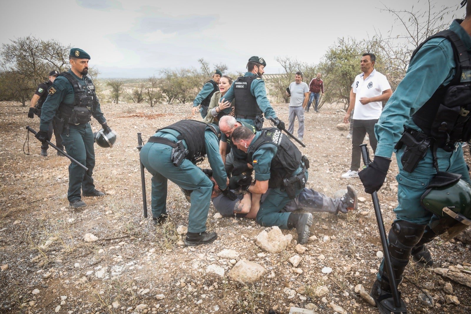 El derribo de la casa de Moraleda, en imágenes