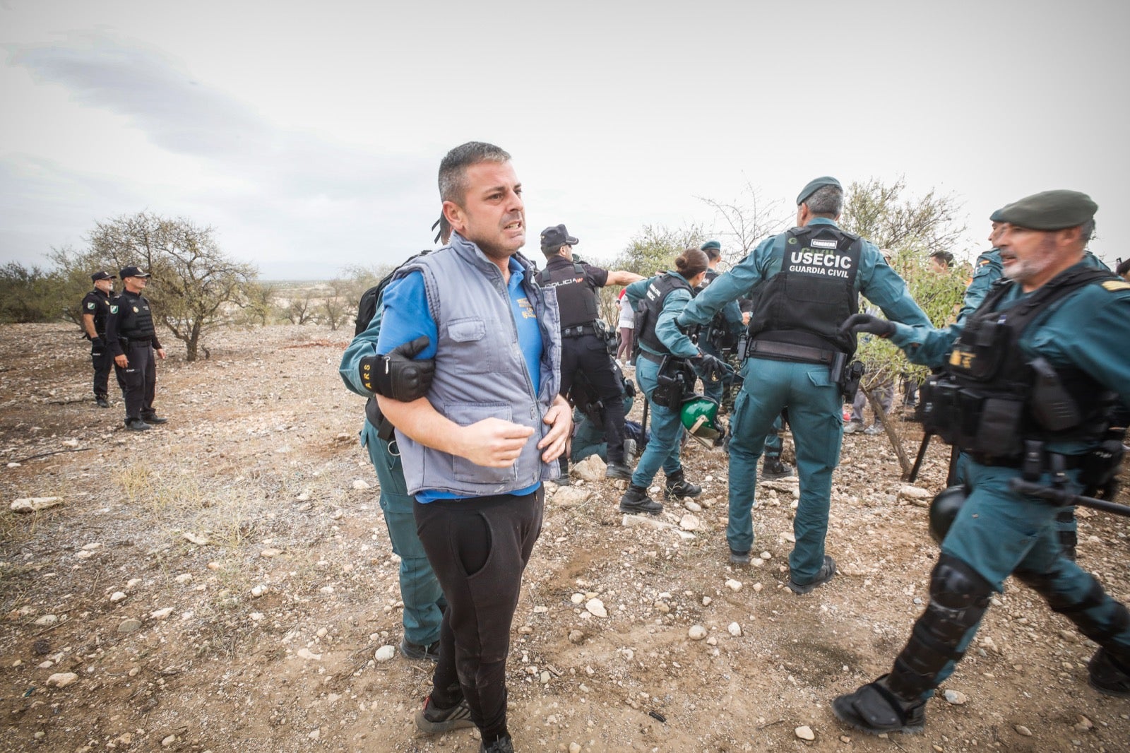 El derribo de la casa de Moraleda, en imágenes